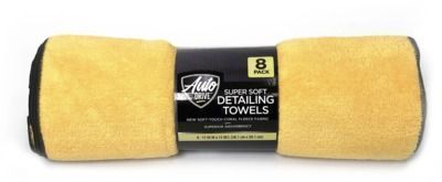 Auto Drive Coral Fleece Microfiber Towels, 8 Pack