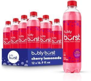 Bubly Burst - Cherry Lemonade - 16.9 FL Oz Bottles - Pack of 12