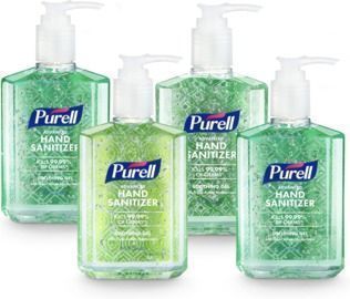 Purell Advanced Soothing Gel Hand Sanitizer 4-Pack Pump Bottles