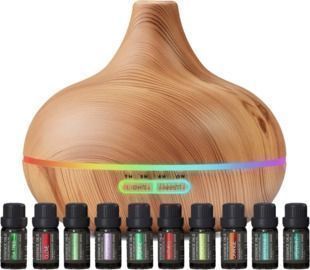 Ultimate Aromatherapy Diffuser & 10-Pack Essential Oil Set