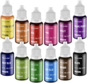 12 Color Food Grade Dye Set