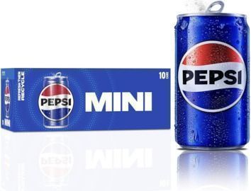 Pepsi Soda Mini Cans, 10 Pack