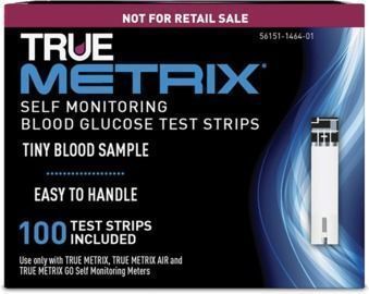 True Metrix Blood Glucose Test Strips, 100 Count