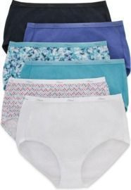 Hanes Women's High-Waisted Brief Panties - 6-Pack