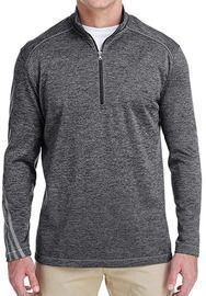 Adidas Men's Brushed Terry Heathered Quarter-Zip Pullover