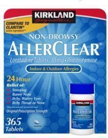 365 Tablets of Kirkland Signature 10mg Non-Drowsy AllerClear Antihistamine