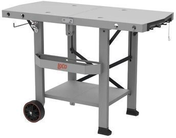 Loco Prep Table Gray Foldable Grill Cart