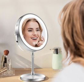 SliMoon 9" Large Lighted Makeup Mirror