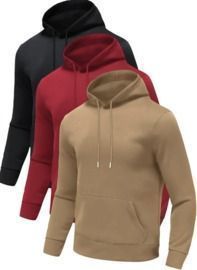 Thin Pocket Hooded 3-Pack Sweatshirts