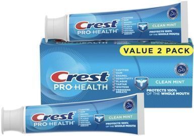 Crest Pro-Health Clean Mint Toothpaste Twin Pack