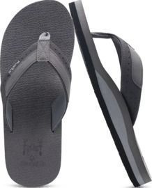 KuaiLu Men's Yoga Mat Leather Flip Flops